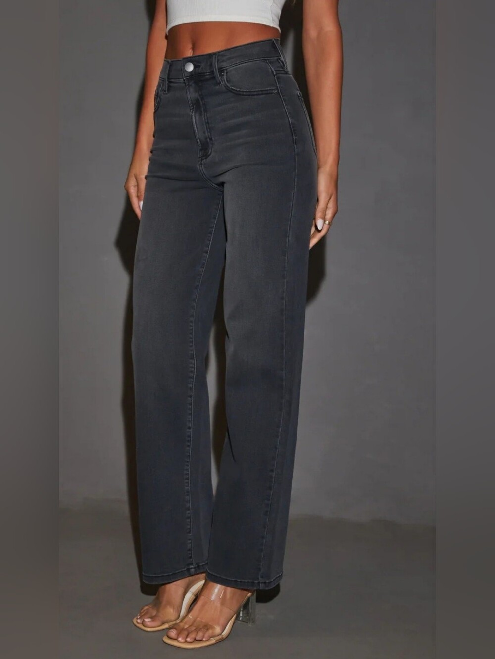 Vici Icon High-Rise Stretch Straight Leg Women’s Jeans - Black